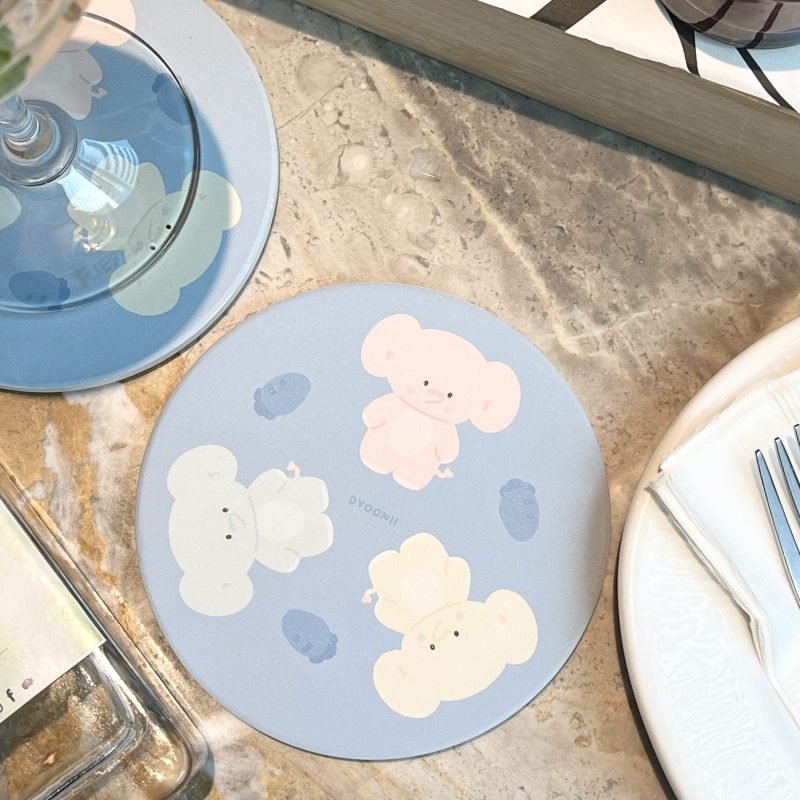 馬卡龍陶瓷杯墊 Macaron Ceramic Coaster