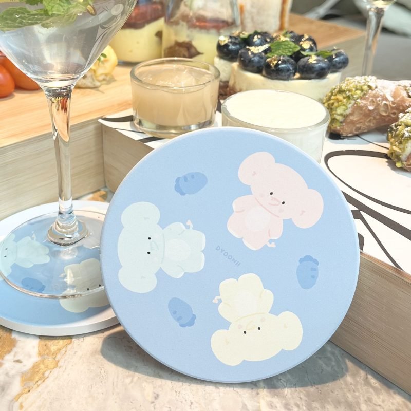 馬卡龍陶瓷杯墊 Macaron Ceramic Coaster - Image 2