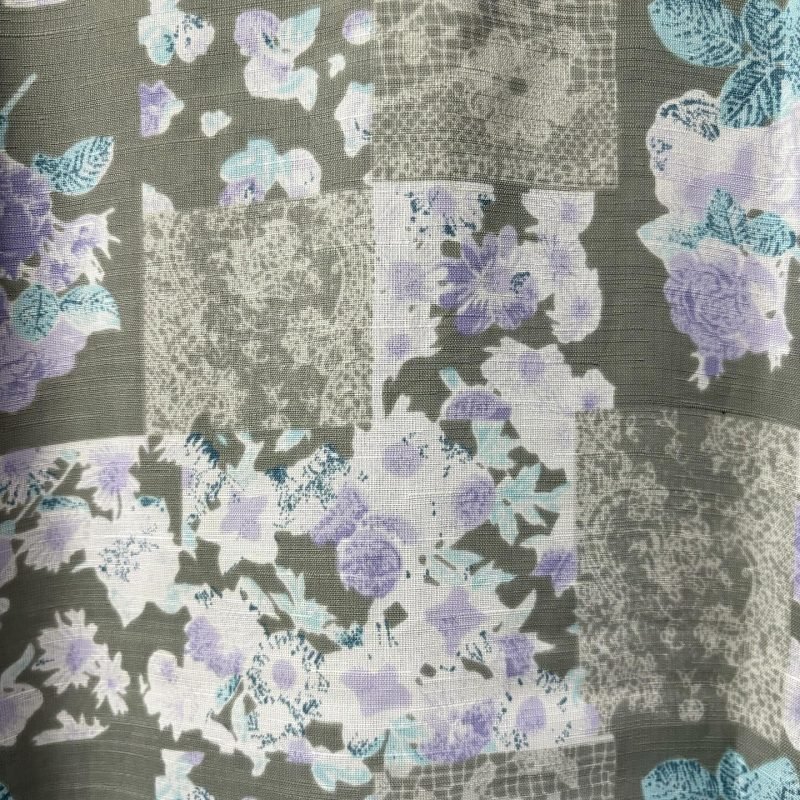 日本古著 ❁ 灰藍碎花襯衣 - Image 4