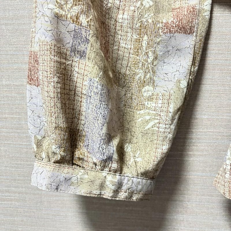 日本古著 ❁ 杏紫色碎花襯衣 - Image 5