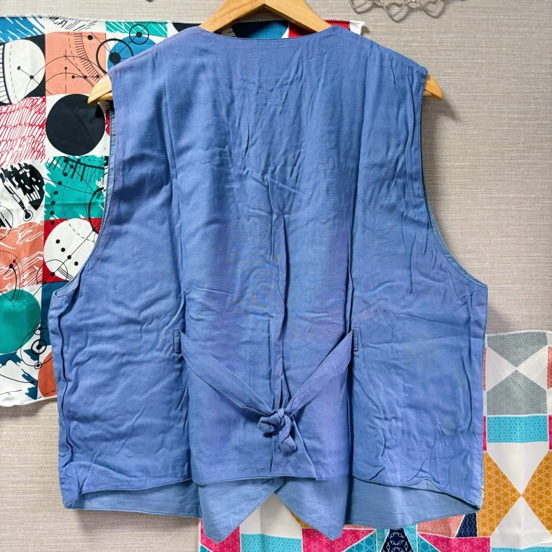 日本古著 ❁ 牛仔刺繡花卉馬甲 - Image 4