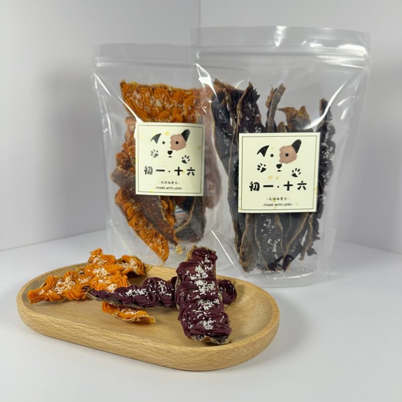 寵物零食，狗狗零食推介_ 雞肉紅薯 : 鴨肉紫薯閃電泡芙