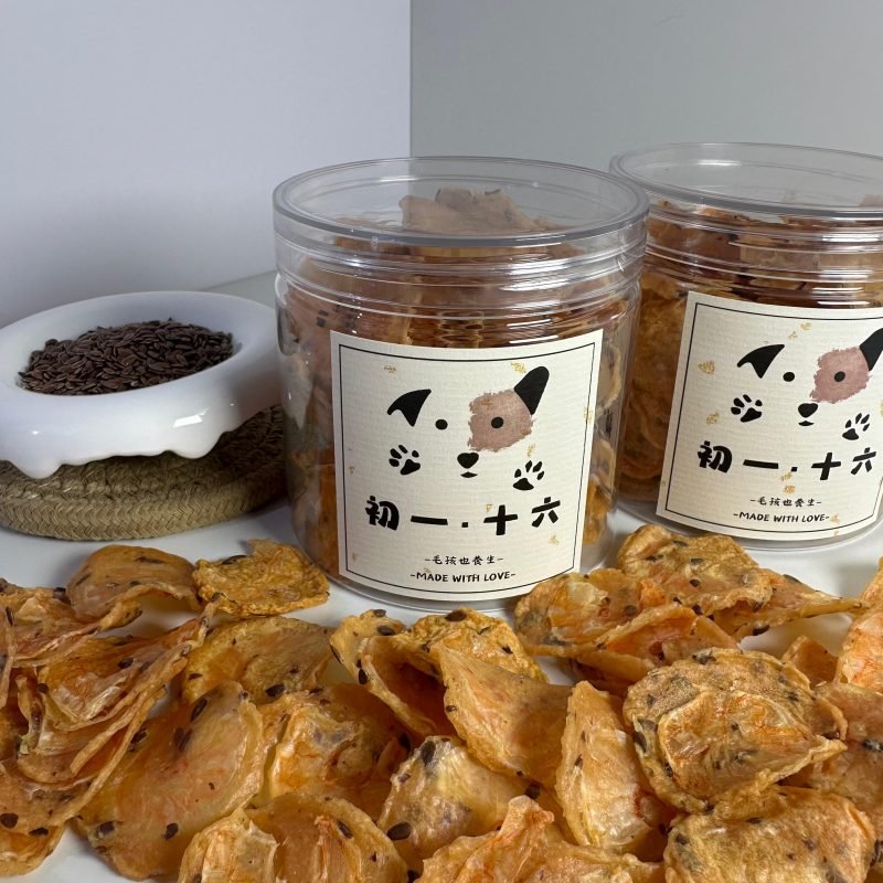 寵物零食，狗狗零食推薦_亞麻籽雞肉蝦片