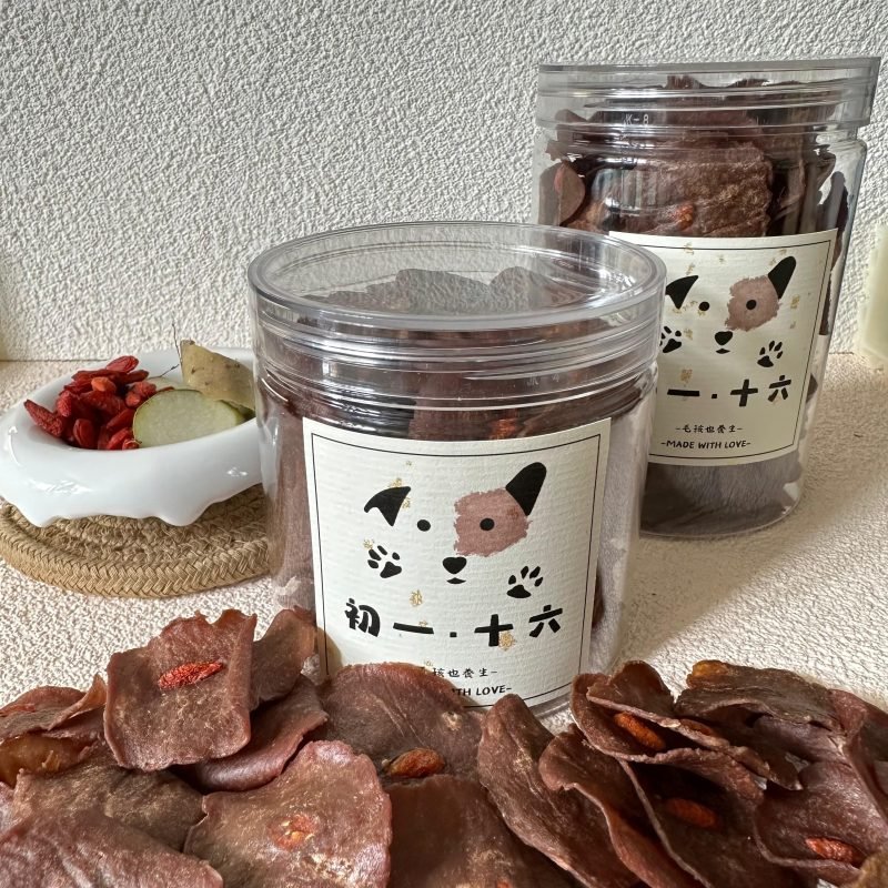 寵物零食，狗狗零食推薦_淮山杞子牛肉片